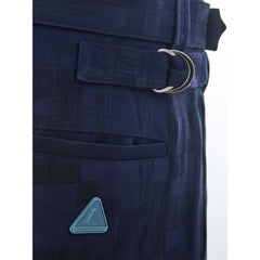 Emporio Armani Blue Linen Pant -   -  Emporio Armani.