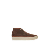 Lardini Elegant Suede Sneakers in Rich Brown -   -  Lardini.