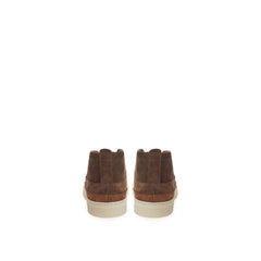 Lardini Elegant Suede Sneakers in Rich Brown -   -  Lardini.