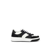 DsquaredΒ² Black And White Leather Sneaker -   -  DsquaredΒ².