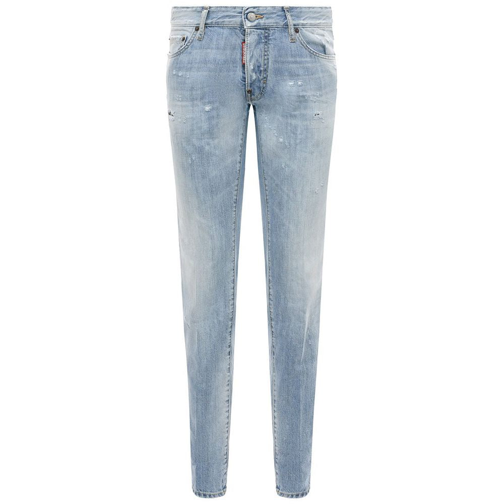 Dsquared² Light Blue Cotton Men Jeans -   -  Dsquared².