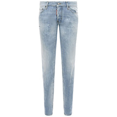 Dsquared² Light Blue Cotton Men Jeans -   -  Dsquared².