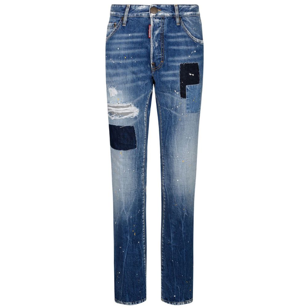 Dsquared² Blue Cotton Jeans & Pant -   -  Dsquared².