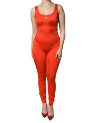 Dolce & Gabbana Orange Sleeveless Bodycon Jumpsuit Dress -   -  Dolce & Gabbana.