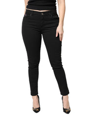 Dolce & Gabbana Black Cotton Mid Waisted Skinny Denim Jeans -   -  Dolce & Gabbana.