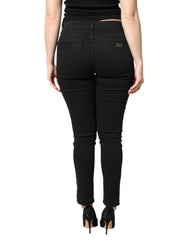 Dolce & Gabbana Black Cotton Mid Waisted Skinny Denim Jeans -   -  Dolce & Gabbana.