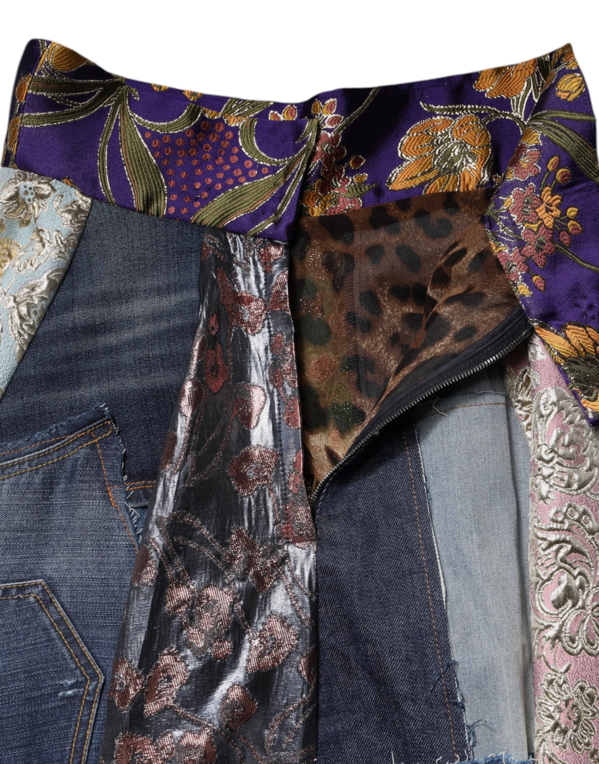 Dolce & Gabbana Multicolor Patchwork High Waisted Midi Skirt -   -  Dolce & Gabbana. Dolce & Gabbana Multicolor Patchwork High Waisted Midi Skirt -   -  Dolce & Gabbana.