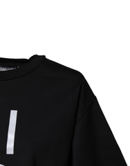 Dolce & Gabbana Black Printed Cotton Crew Neck Tee T-shirt -   -  Dolce & Gabbana.