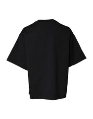 Dolce & Gabbana Black Printed Cotton Crew Neck Tee T-shirt -   -  Dolce & Gabbana.
