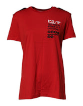 Dolce & Gabbana Red Cotton Round Neck Short Sleeves T-shirt -   -  Dolce & Gabbana.