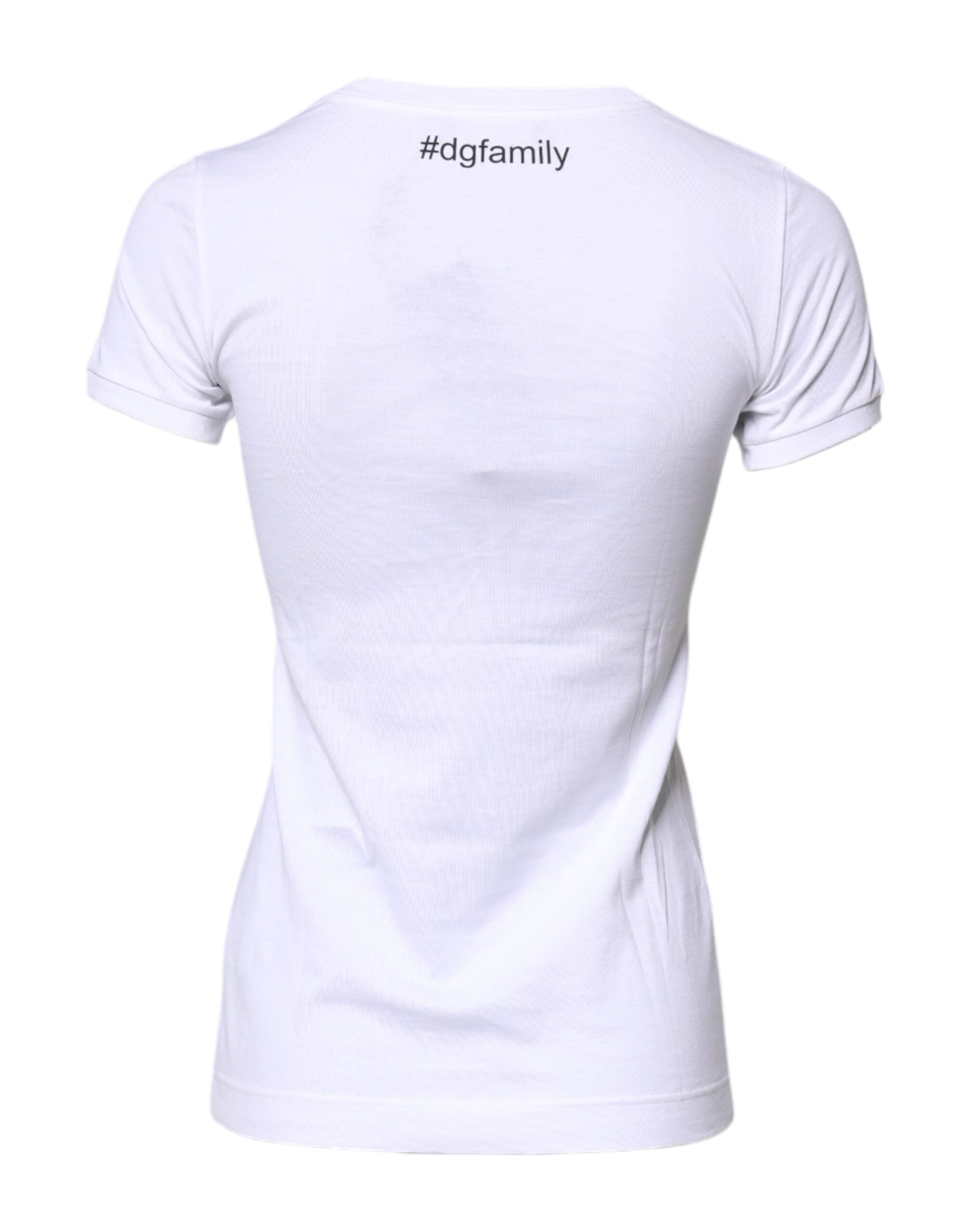 Dolce & Gabbana White Cotton #DGFAMILY Embroidery T-shirt -   -  Dolce & Gabbana. Dolce & Gabbana White Cotton #DGFAMILY Embroidery T-shirt -   -  Dolce & Gabbana.