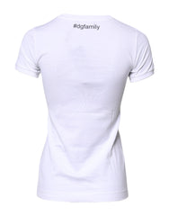 Dolce & Gabbana White Cotton #DGFAMILY Embroidery T-shirt -   -  Dolce & Gabbana.