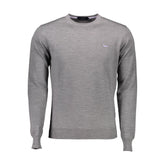 Harmont & Blaine Gray Wool Men Sweater -   -  Harmont & Blaine.
