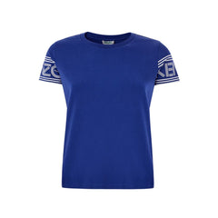 Kenzo Chic Blue Cotton Tee for Stylish Comfort - - Kenzo.