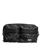 Dolce & Gabbana Black Gray Leopard DG Logo Belt Waist Fanny Pack Bag -   -  Dolce & Gabbana.