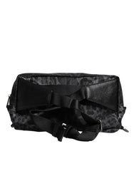 Dolce & Gabbana Black Gray Leopard DG Logo Belt Waist Fanny Pack Bag -   -  Dolce & Gabbana.