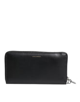 Dolce & Gabbana Black Blue Exotic Leather Embossed Continental Wallet -   -  Dolce & Gabbana.