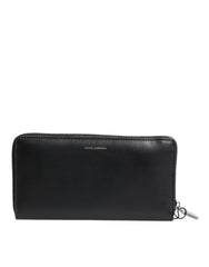 Dolce & Gabbana Black Blue Exotic Leather Embossed Continental Wallet -   -  Dolce & Gabbana.