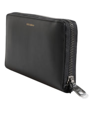 Dolce & Gabbana Black Blue Exotic Leather Embossed Continental Wallet -   -  Dolce & Gabbana.