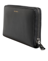 Dolce & Gabbana Black Blue Exotic Leather Embossed Continental Wallet -   -  Dolce & Gabbana.