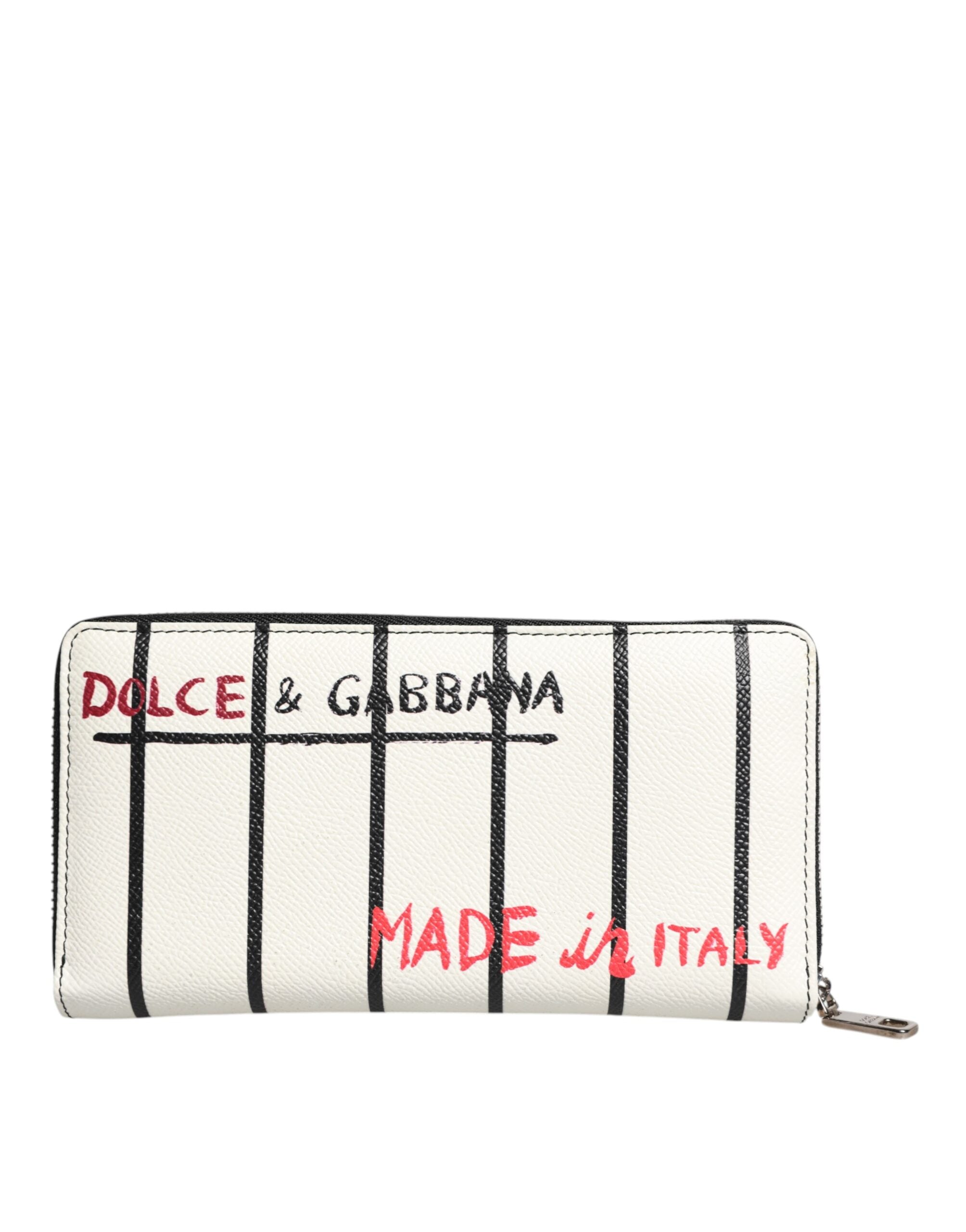 Dolce & Gabbana White Leather DG Crown Royals Continental Zip Around Wallet -   -  Dolce & Gabbana. Dolce & Gabbana White Leather DG Crown Royals Continental Zip Around Wallet -   -  Dolce & Gabbana.