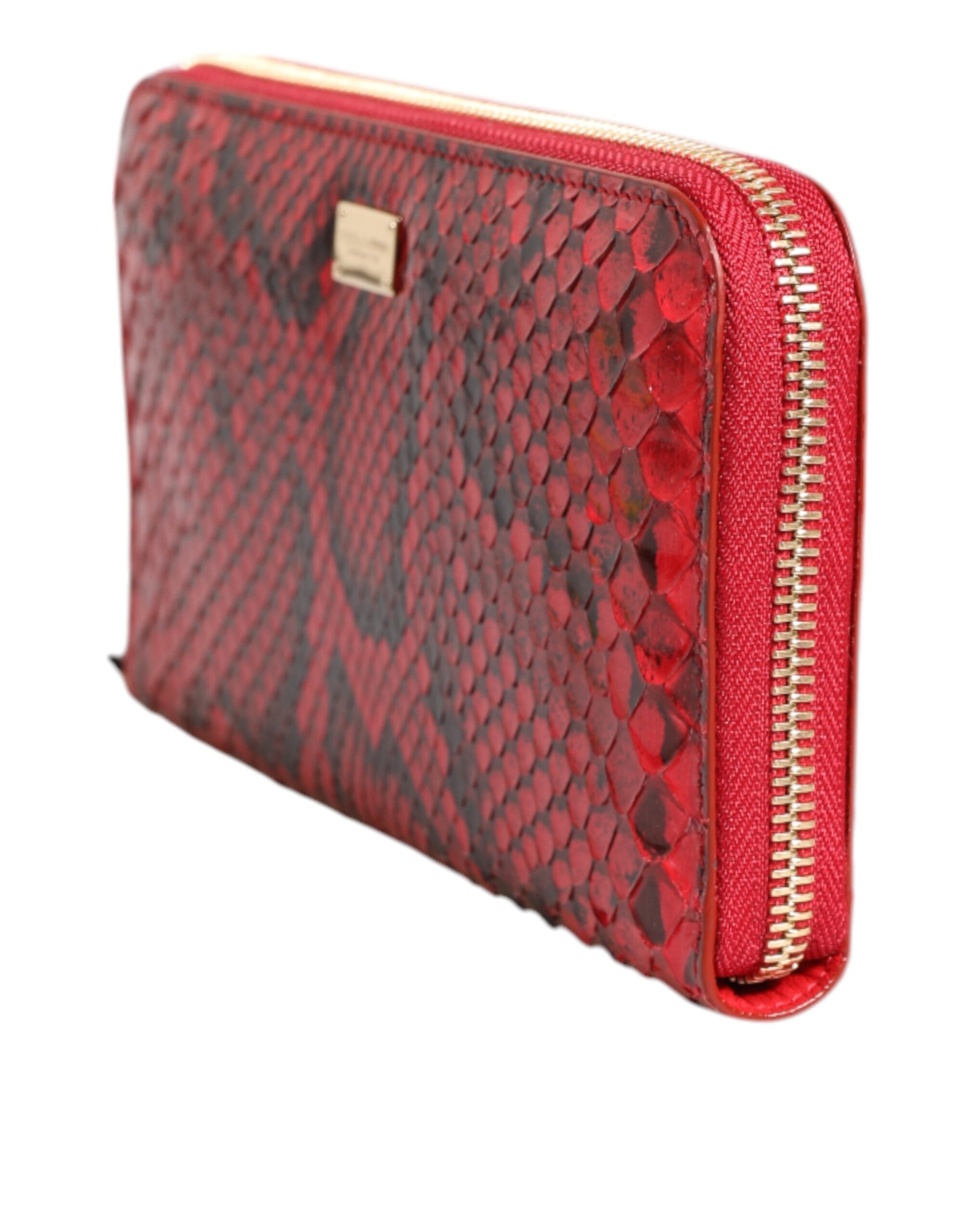 Dolce & Gabbana Red Exotic Leather Zip Around Continental Clutch Wallet -   -  Dolce & Gabbana. Dolce & Gabbana Red Exotic Leather Zip Around Continental Clutch Wallet -   -  Dolce & Gabbana.