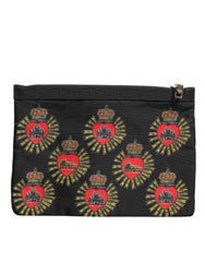 Dolce & Gabbana Black Red Nylon Sacred Heart Clutch Pouch Bag -   -  Dolce & Gabbana.