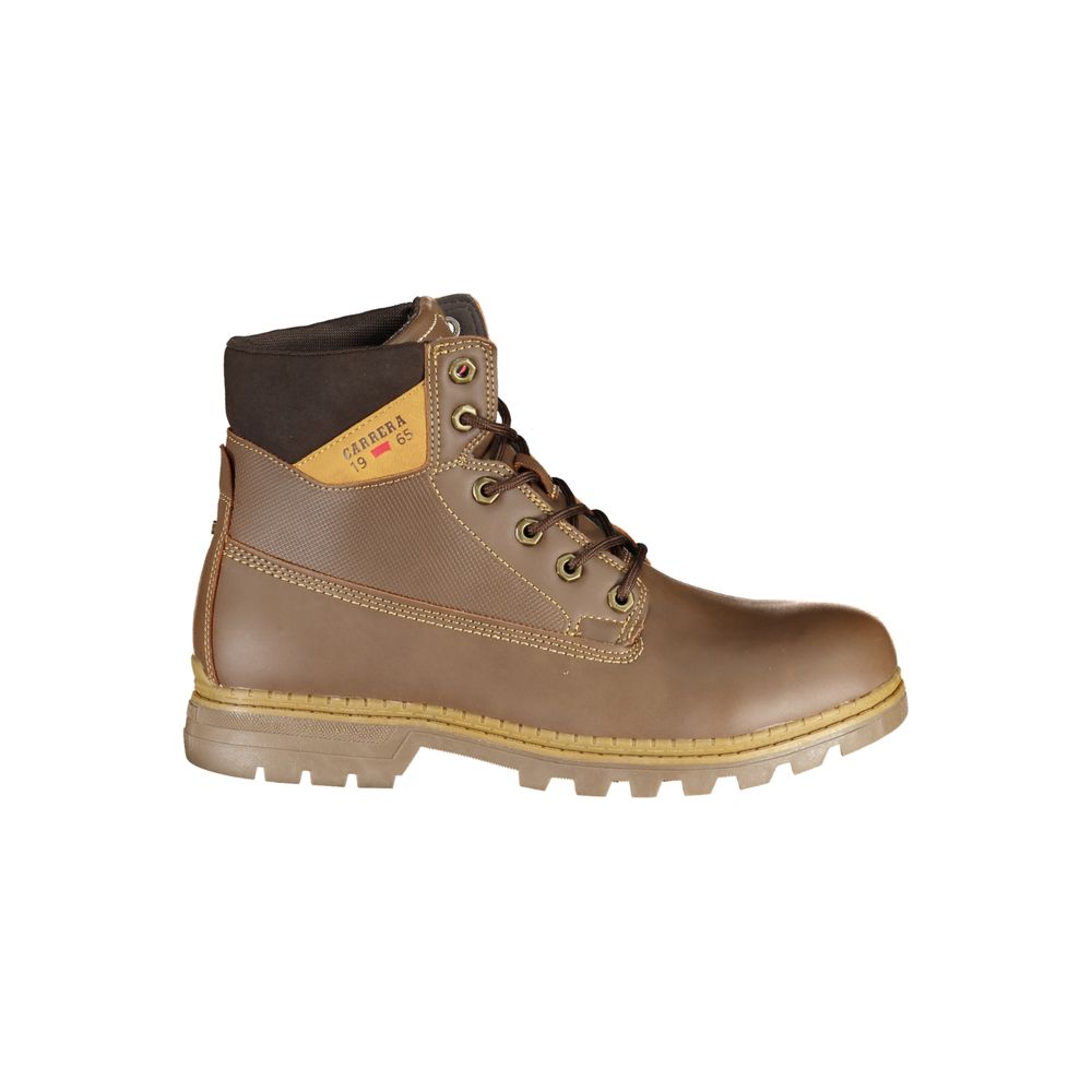 Carrera Chic Lace-Up Boots with Contrasting Details -   -  Carrera.