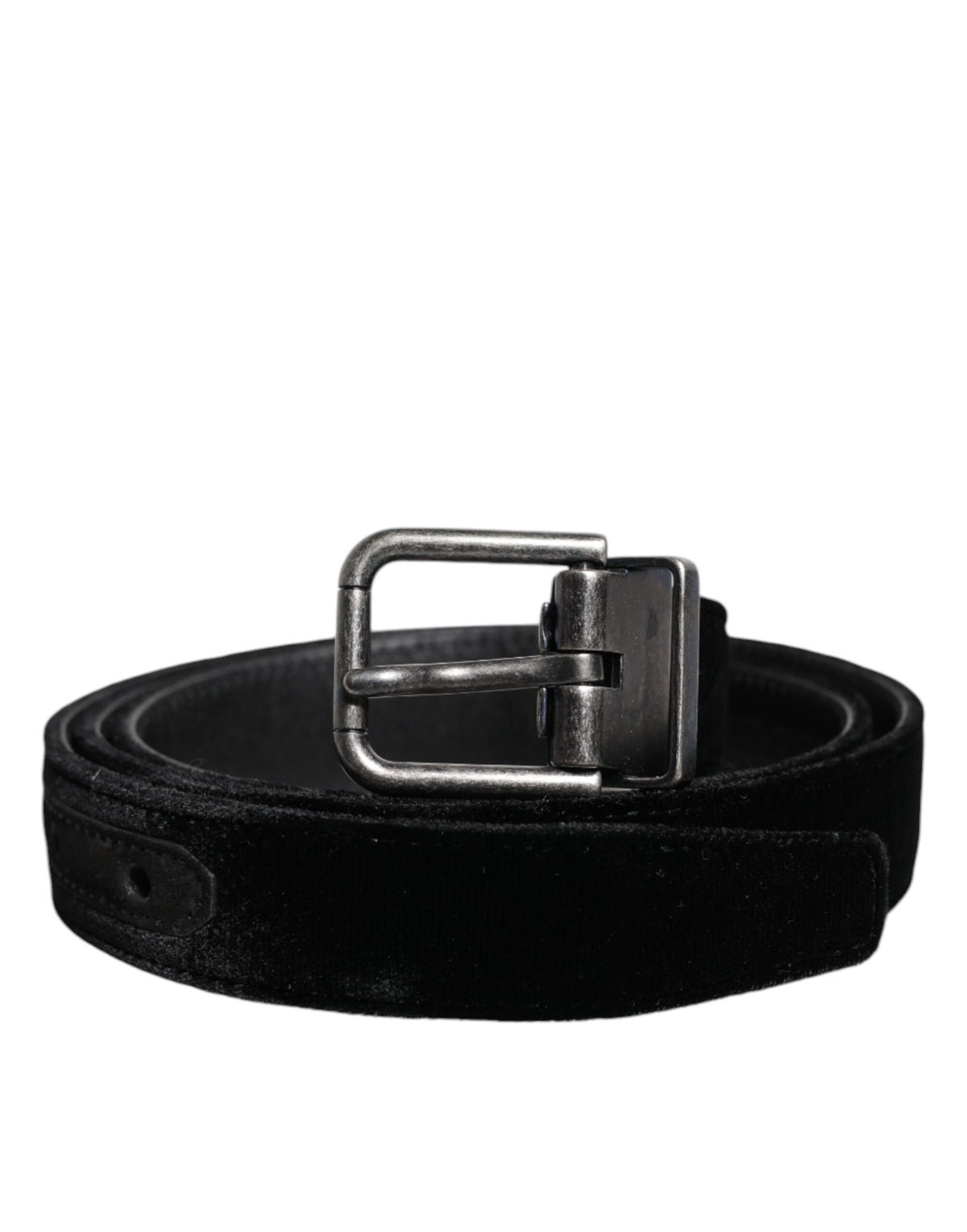 Dolce & Gabbana Black Leather Metal Buckle Classic Belt -   -  Dolce & Gabbana.