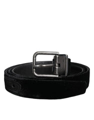 Dolce & Gabbana Black Leather Metal Buckle Classic Belt -   -  Dolce & Gabbana.
