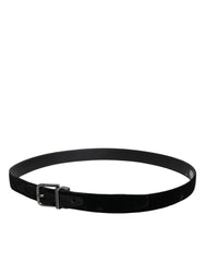 Dolce & Gabbana Black Leather Metal Buckle Classic Belt -   -  Dolce & Gabbana.