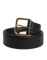 Dolce & Gabbana Black Leather Metal Buckle Classic Belt -   -  Dolce & Gabbana.