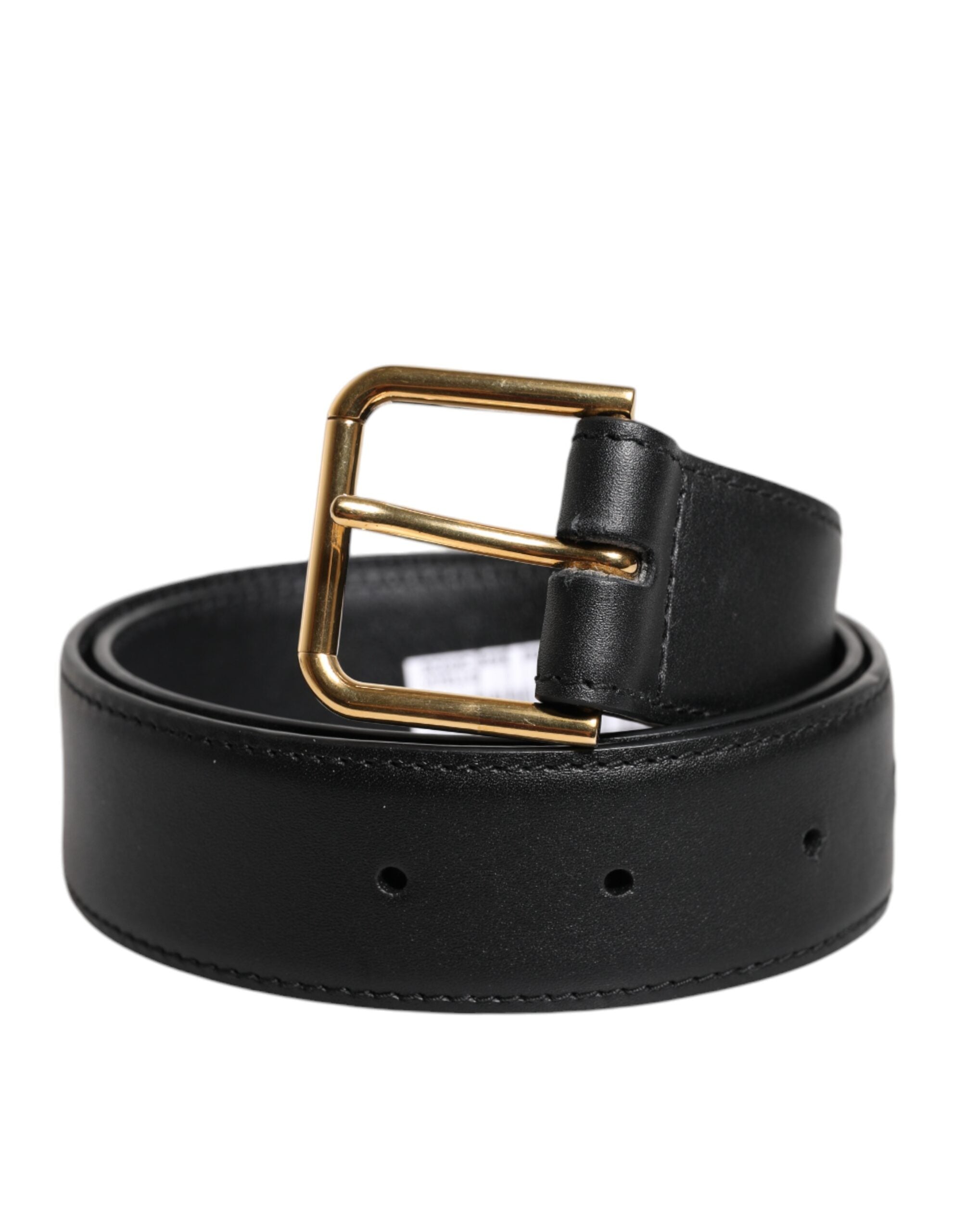 Dolce & Gabbana Black Leather Metal Buckle Classic Belt -   -  Dolce & Gabbana. Dolce & Gabbana Black Leather Metal Buckle Classic Belt -   -  Dolce & Gabbana.