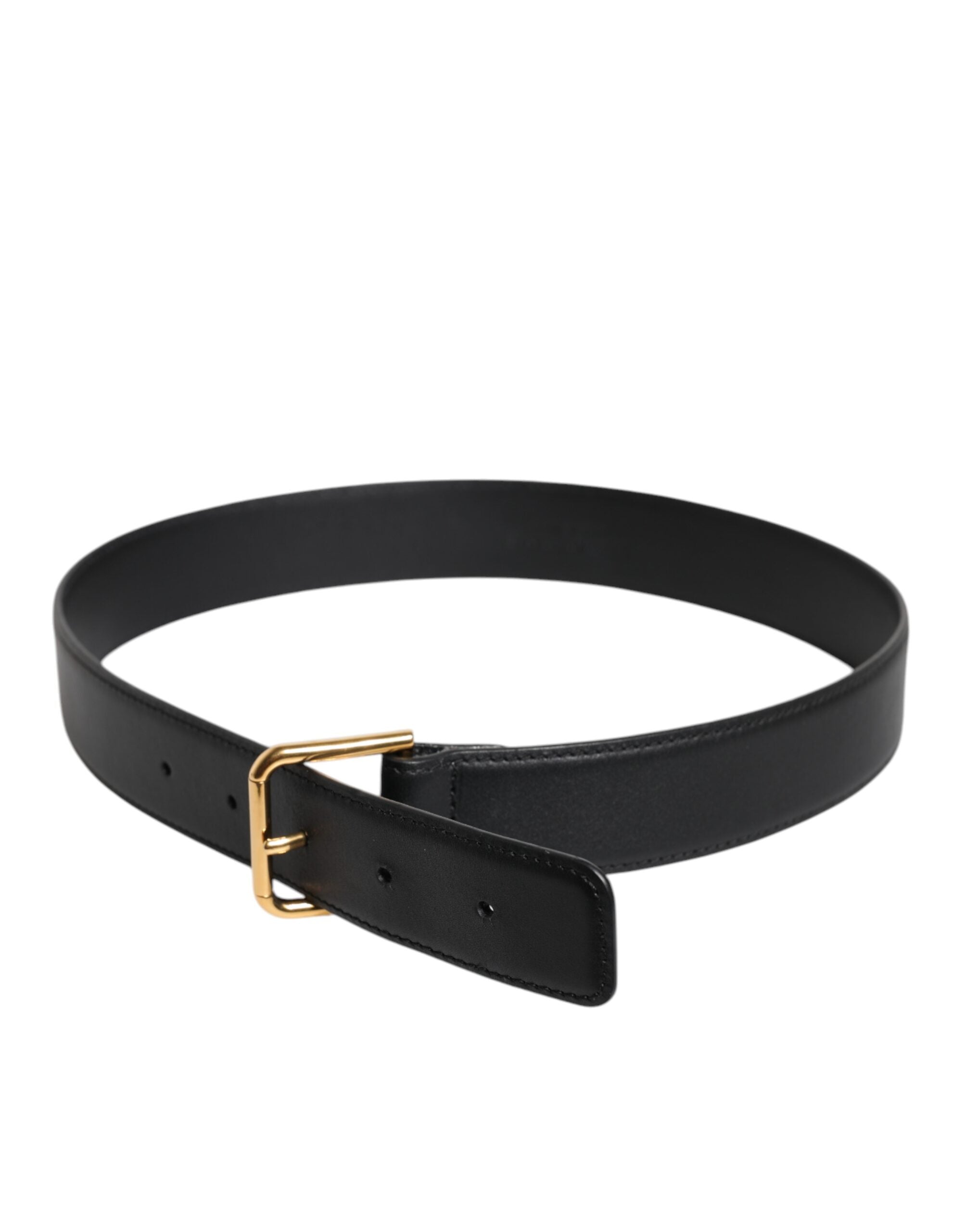 Dolce & Gabbana Black Leather Metal Buckle Classic Belt -   -  Dolce & Gabbana. Dolce & Gabbana Black Leather Metal Buckle Classic Belt -   -  Dolce & Gabbana.