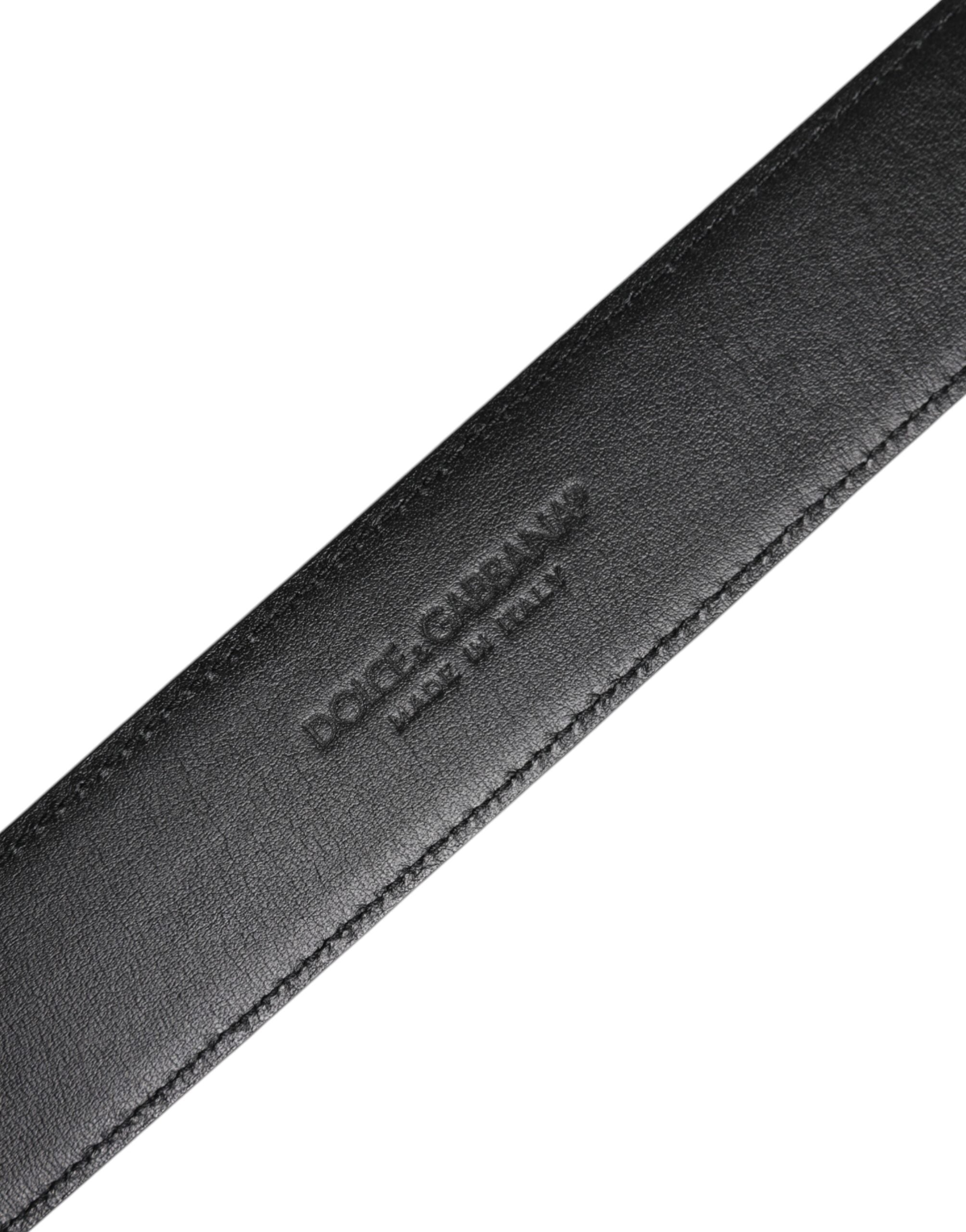 Dolce & Gabbana Black Leather Metal Buckle Classic Belt -   -  Dolce & Gabbana. Dolce & Gabbana Black Leather Metal Buckle Classic Belt -   -  Dolce & Gabbana.