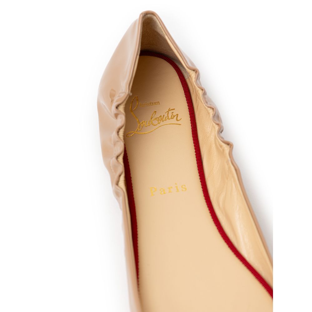 Christian Louboutin Beige Patent Leather Ballet Flat -   -  Christian Louboutin. Christian Louboutin Beige Patent Leather Ballet Flat -   -  Christian Louboutin.
