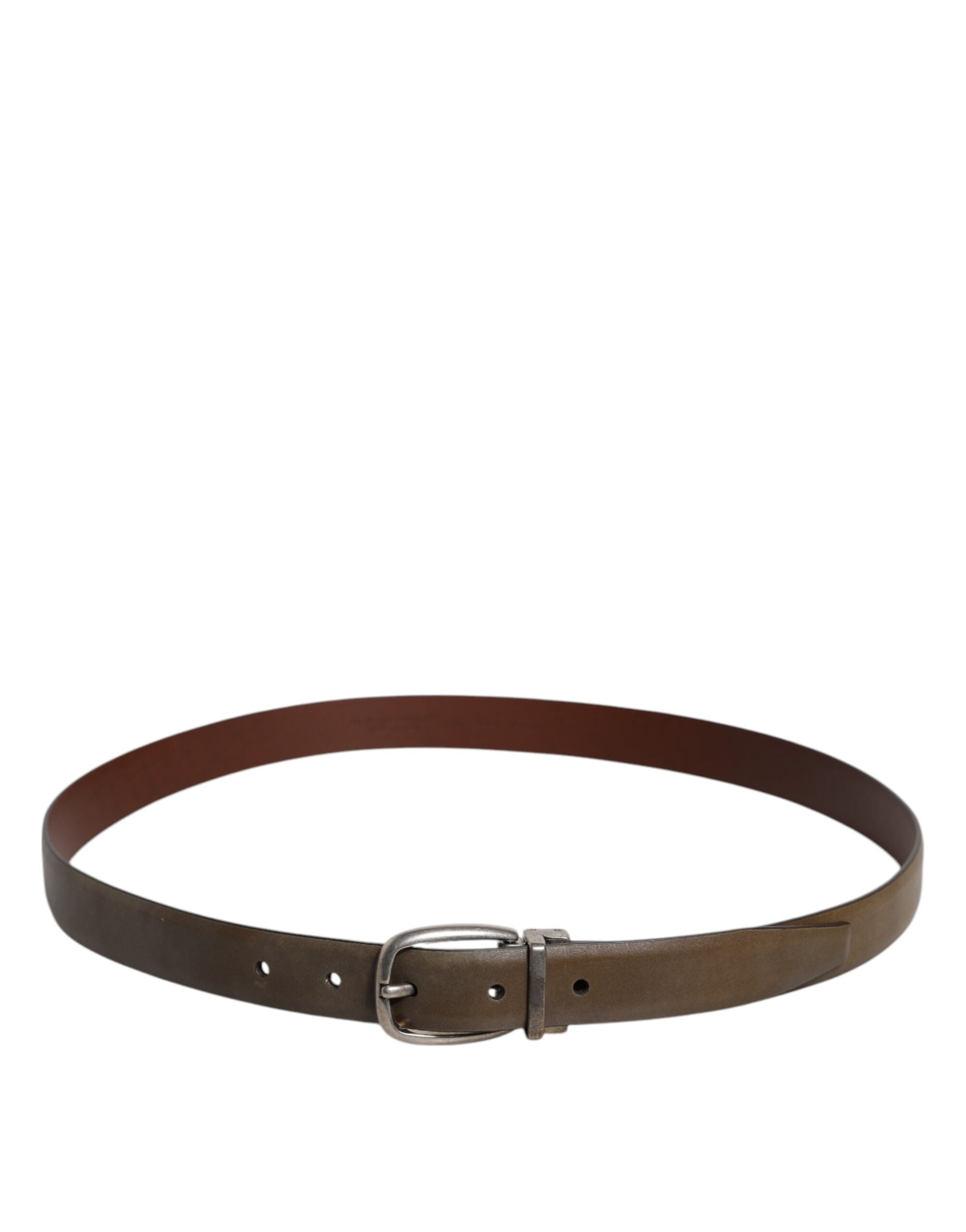 Dolce & Gabbana Brown Leather Classic Metal Logo Buckle Belt -   -  Dolce & Gabbana. Dolce & Gabbana Brown Leather Classic Metal Logo Buckle Belt -   -  Dolce & Gabbana.
