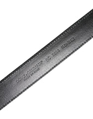 Dolce & Gabbana Black Brown Leather Classic Metal Buckle Belt -   -  Dolce & Gabbana.