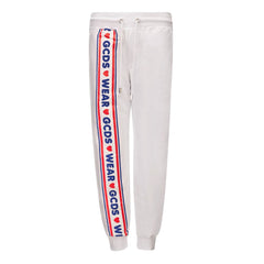 GCDS White Cotton Joggers Workout Pant -   -  GCDS.