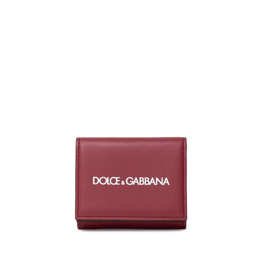 Dolce & Gabbana Red Calfskin Wallet -   -  Dolce & Gabbana.