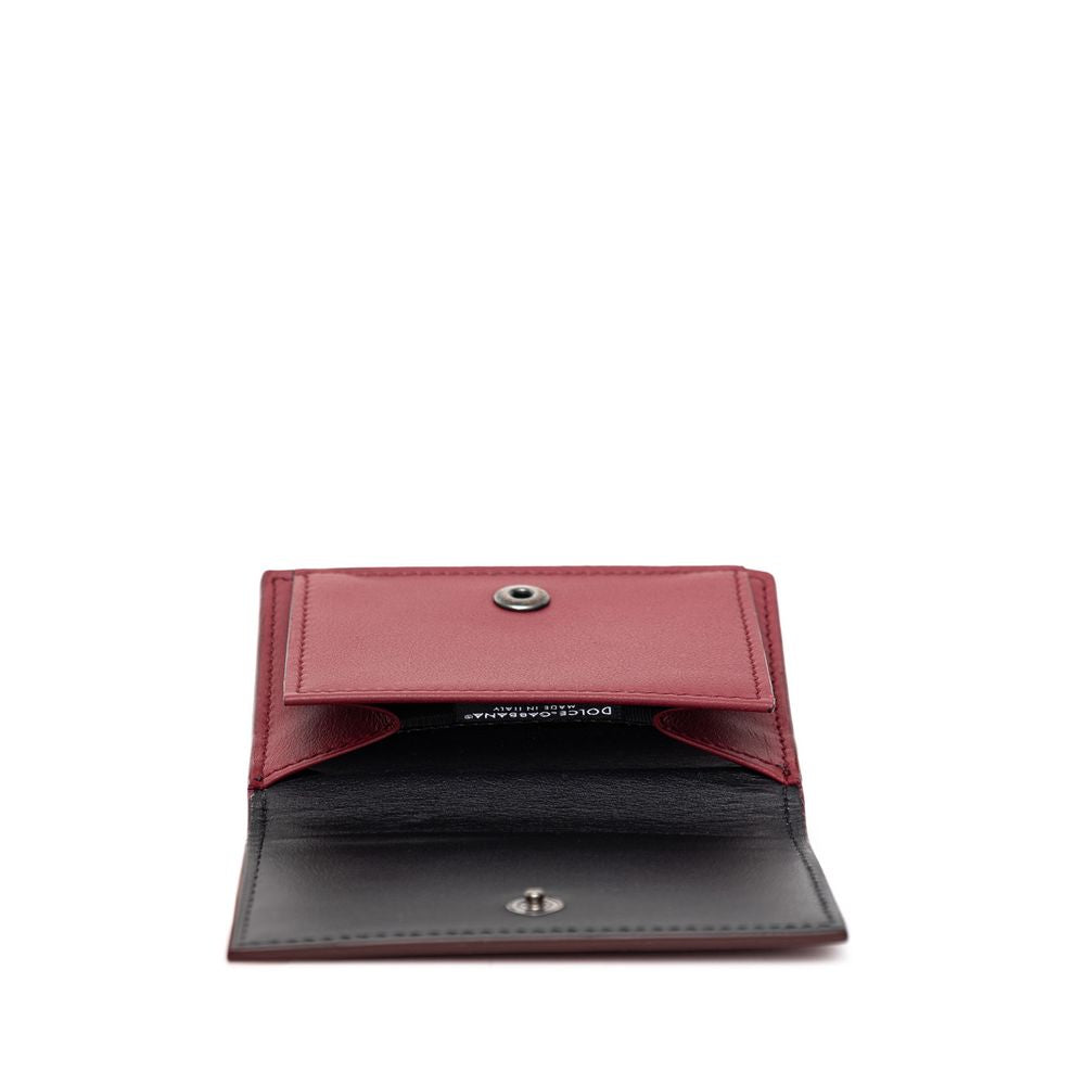Dolce & Gabbana Red Calfskin Wallet -   -  Dolce & Gabbana. Dolce & Gabbana Red Calfskin Wallet -   -  Dolce & Gabbana.