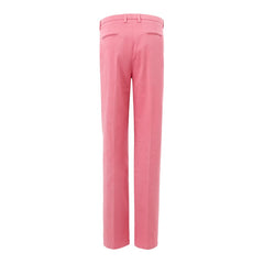 Lardini Elegant Cotton Pink Trousers for Sophisticated Style -   -  Lardini.