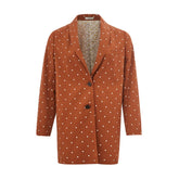 Lardini Chic Cotton Brown Jacket for the Modern Woman -   -  Lardini.