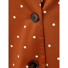 Lardini Chic Cotton Brown Jacket for the Modern Woman -   -  Lardini.