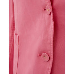 Lardini Elegant Pink Cotton Jacket for Her -   -  Lardini.