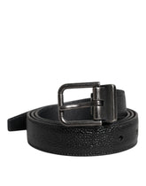 Dolce & Gabbana Black Calf Leather Classic Metal Buckle Belt -   -  Dolce & Gabbana.