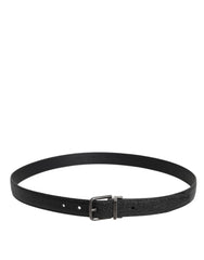 Dolce & Gabbana Black Calf Leather Classic Metal Buckle Belt -   -  Dolce & Gabbana.