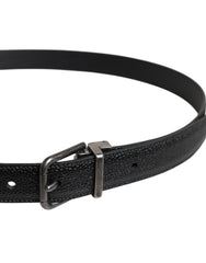 Dolce & Gabbana Black Calf Leather Classic Metal Buckle Belt -   -  Dolce & Gabbana.