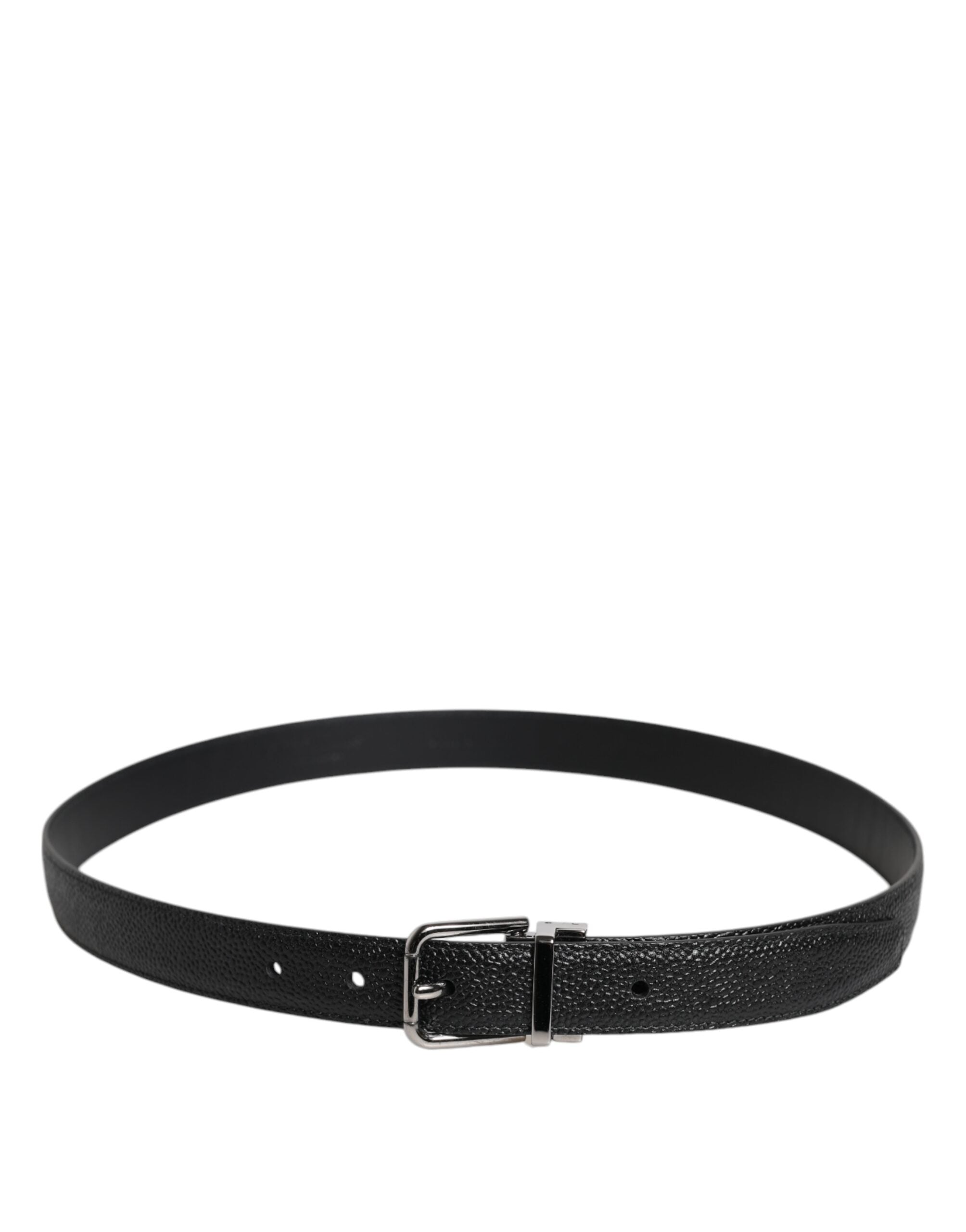 Dolce & Gabbana Black Calf Leather Classic Metal Buckle Belt -   -  Dolce & Gabbana. Dolce & Gabbana Black Calf Leather Classic Metal Buckle Belt -   -  Dolce & Gabbana.