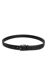 Dolce & Gabbana Black Calf Leather Classic Metal Buckle Belt -   -  Dolce & Gabbana.